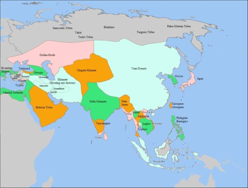 карта ибн Батуты