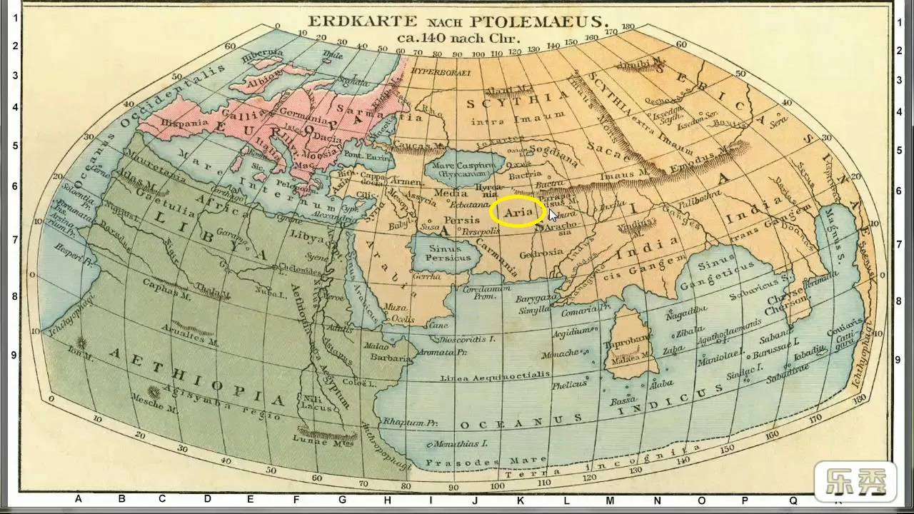карта мира Птолемея