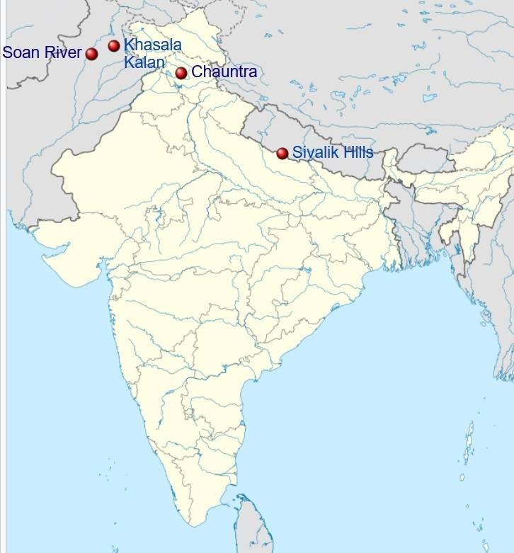 Древнейшие стоянки в Индии и Пакистане