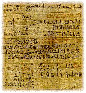 древний текст с теоремой Пифагора