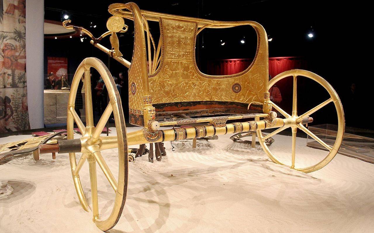 древнейшая колесница, найденная в Египте. Музей Флоренции