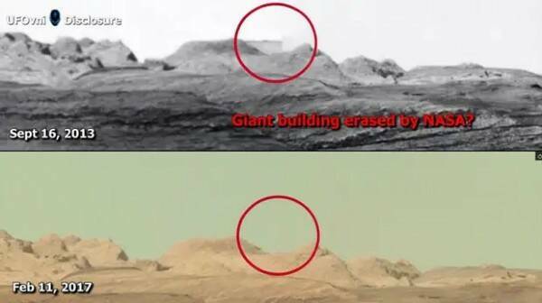 Представители NASA стёрли на фотографии с Марса загадочную структуру