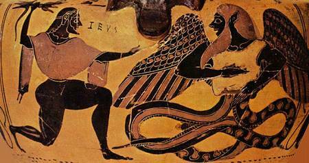 дракон битва Зевса с Тифоном