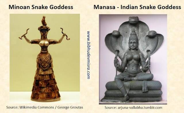 минойская индийская богини