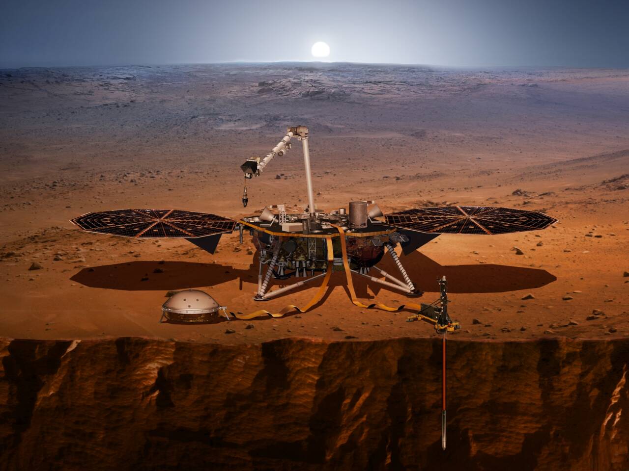 Ученые использовали естественные шумы Марса