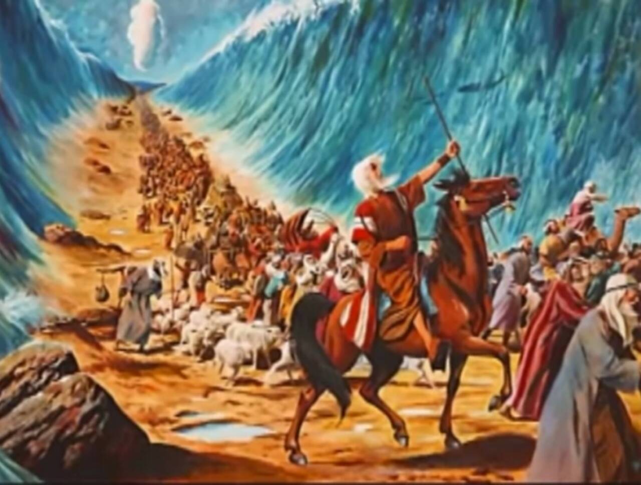 Скитание евреев по пустыне. Картины исход израильтян Египта.
