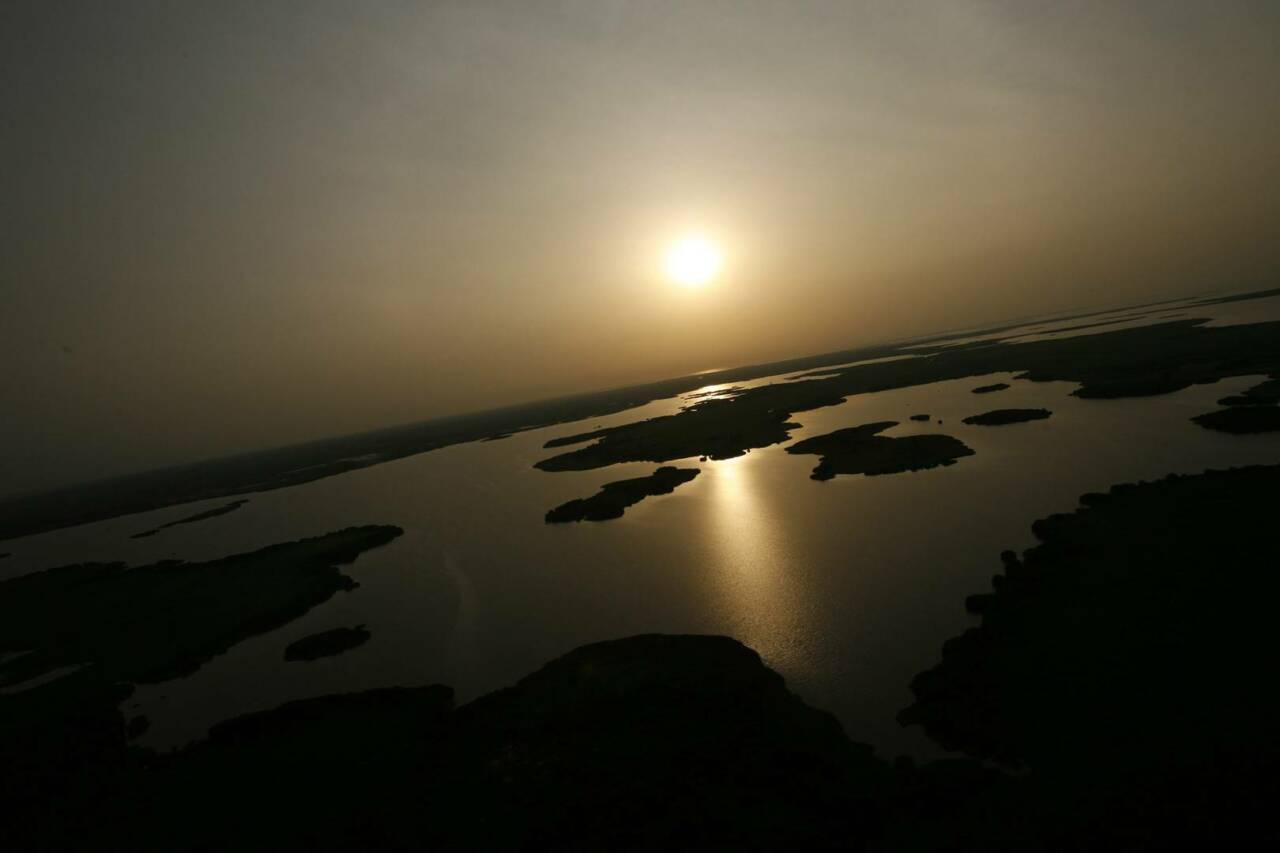 Как исчезает озеро Чад