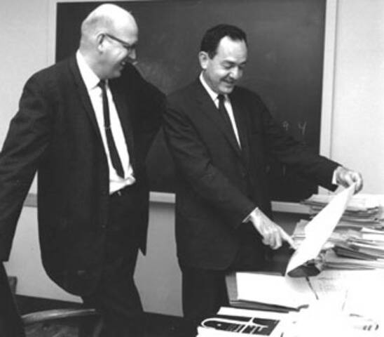 Аллен Ньюэлл (слева) (1927-1992) и Герберт Саймон. 