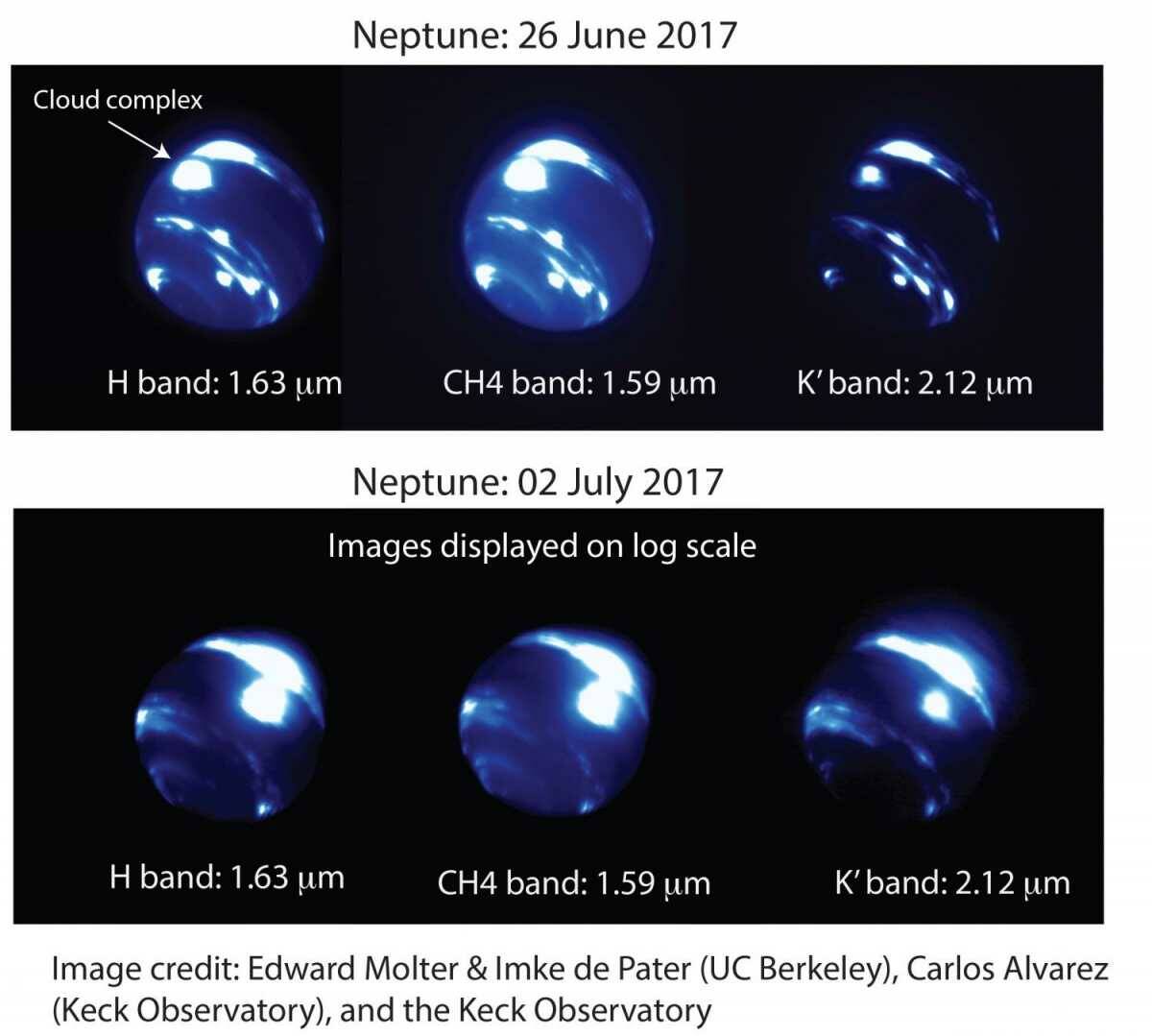 Лето на Нептуне началось с похолодания на экваторе и резкого потепления на южном полюсе