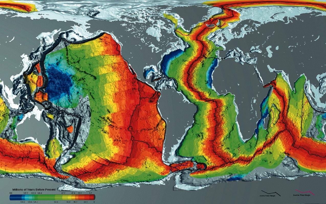 Движение океанических плит земной коры замедляется по неизвестной причине