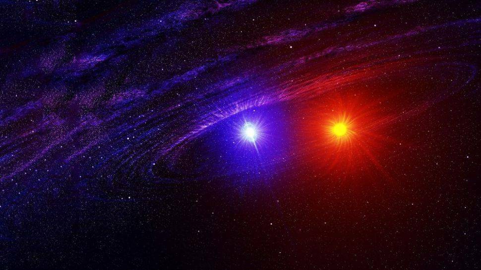 Необычная тройная звездная система, вероятно, поглотила четвертую звезду