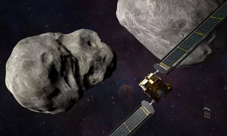 До столкновения зонда-камикадзе NASA DART с астероидом остался месяц
