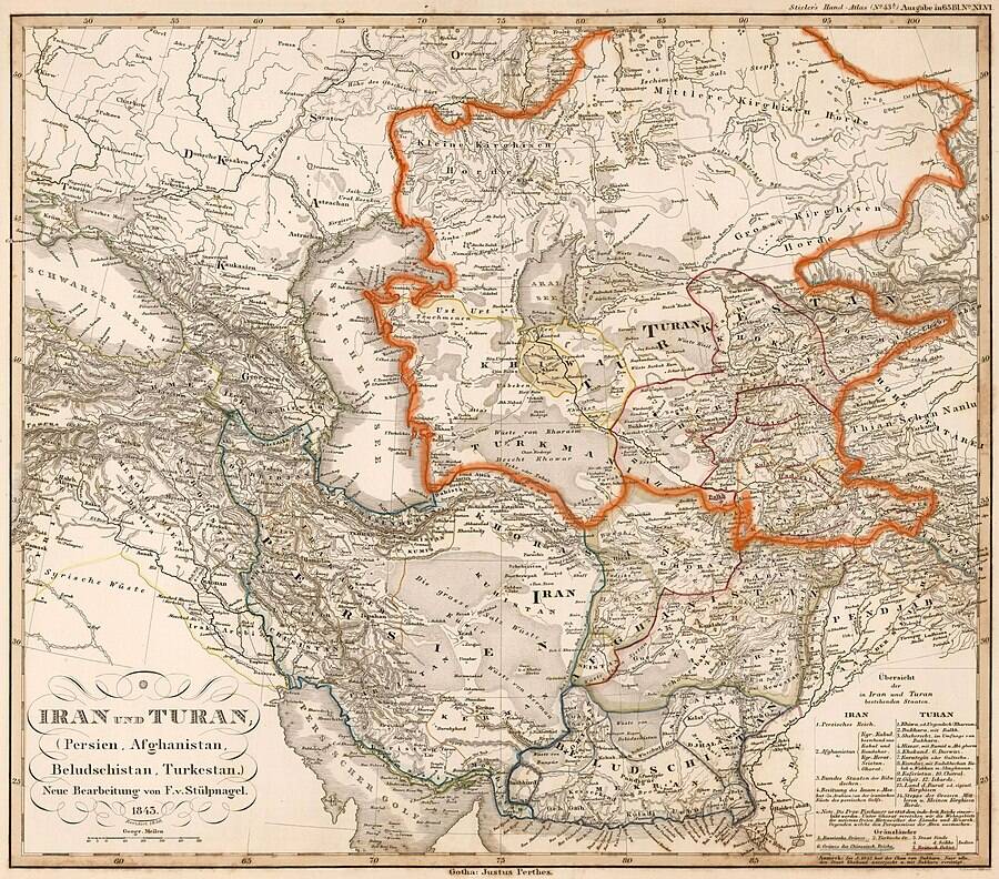 карта Турана