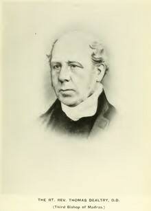 Томас Дилтри (1795-1861) - 3-й англиканский епископ Мадраса 