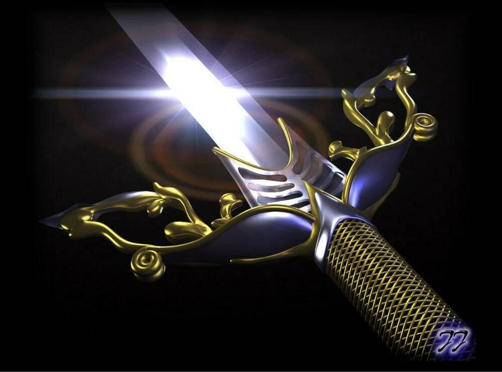 Современная стилизация меча Экскалибура 